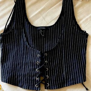 Forever 21 Pinstripe Vest